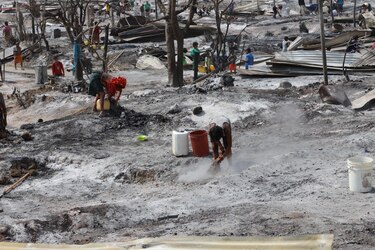Trasladan ayuda a damnificados tras incendio en la comarca de Wargandí