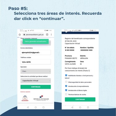 Estos son los seis pasos a seguir para recibir el Vale Digital dentro del plan Panamá Solidario