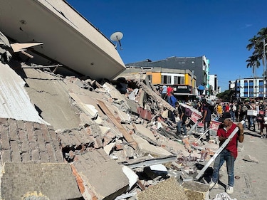 Las impactantes imágenes de los destrozos causados por el potente terremoto que sacudió Colombia