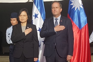 Presidenta de Taiwán inicia gira por Centroamérica