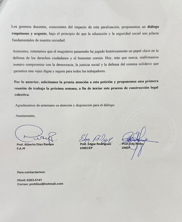 Tras 43 días de huelga, docentes buscan diálogo con la Asamblea Nacional