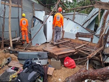 Frente frío en Panamá deja más de mil familias afectadas y daños en varias provincias