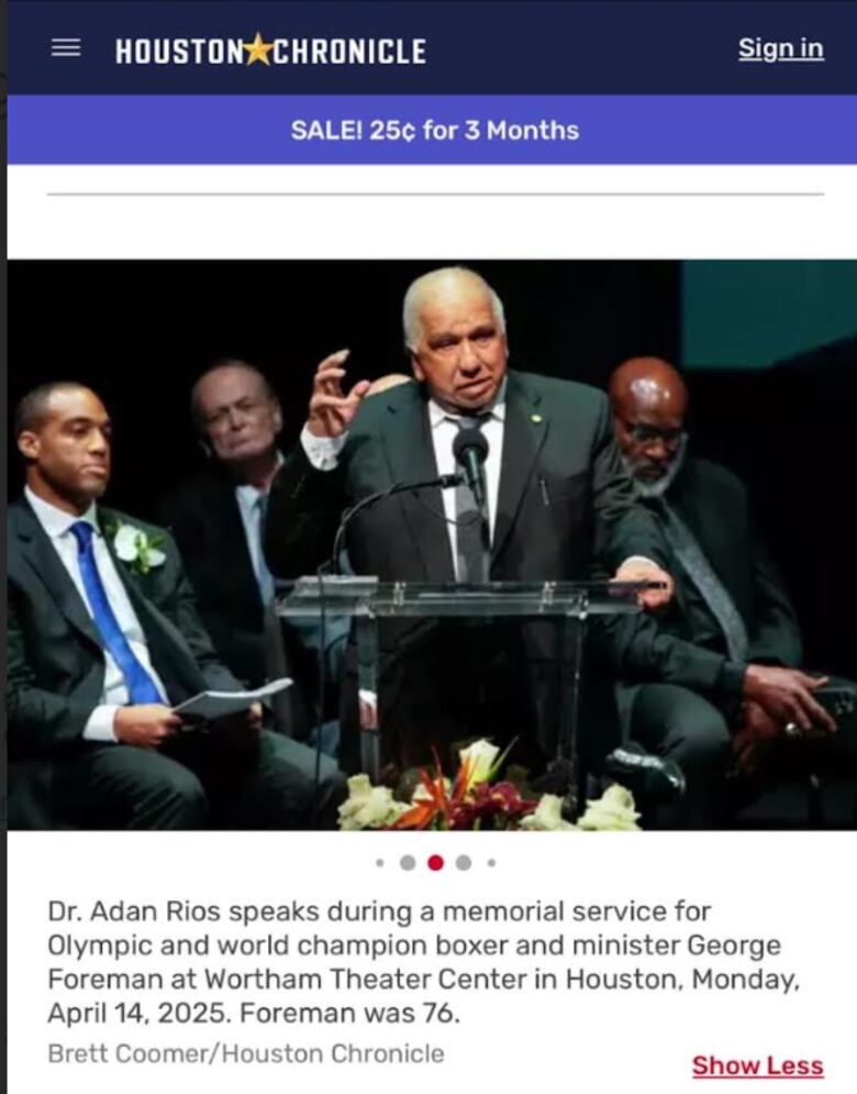 El médico panameño que despidió a George Foreman