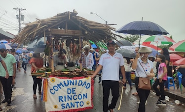 Así se celebró el desfile de carretas en Guararé, por el festival de la Mejorana