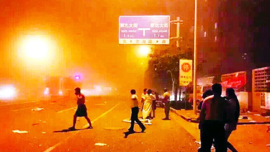 Explosión en China deja cientos de heridos