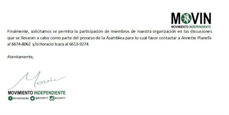 Movin presenta modificaciones al proyecto de reformas de la ley de contrataciones públicas