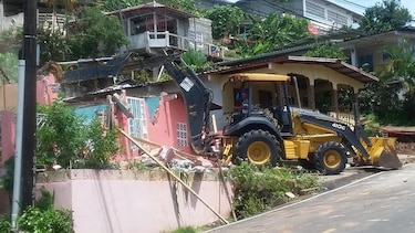 Empieza la demolición de viviendas en Samaria