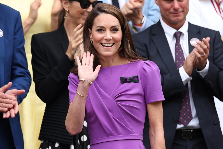 La princesa Kate asiste a la final de Wimbledon y es ovacionada