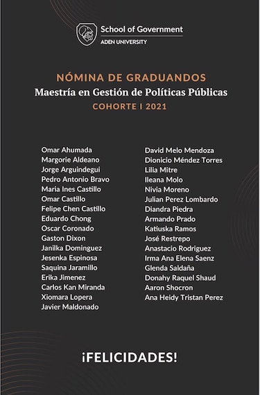 La graduación de miembros del PRD y altos cargos del gobierno de Cortizo que costó $345 mil
