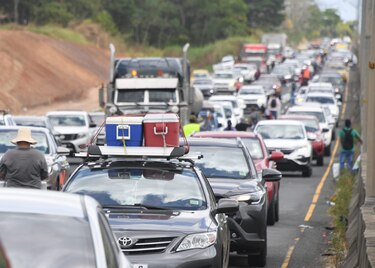 Unos 105,808 vehículos se han dirigido a las provincias durante el carnaval