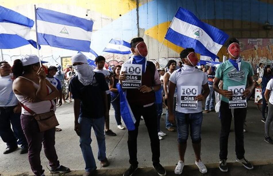 Estudiantes conmemoran 100 días de protestas contra gobierno de Daniel Ortega