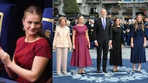 El vestido burdeos de 600 dólares con el que la princesa Leonor dio un giro a su ‘look’