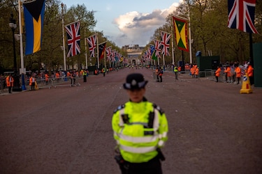 Todo listo en Londres para la coronación de Carlos III y Camila