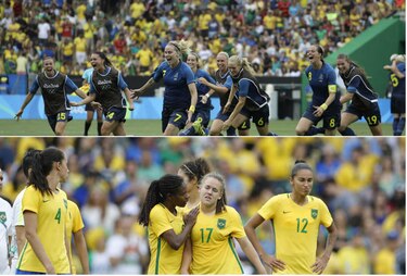 Brasil cae ante Suecia en fútbol femenino