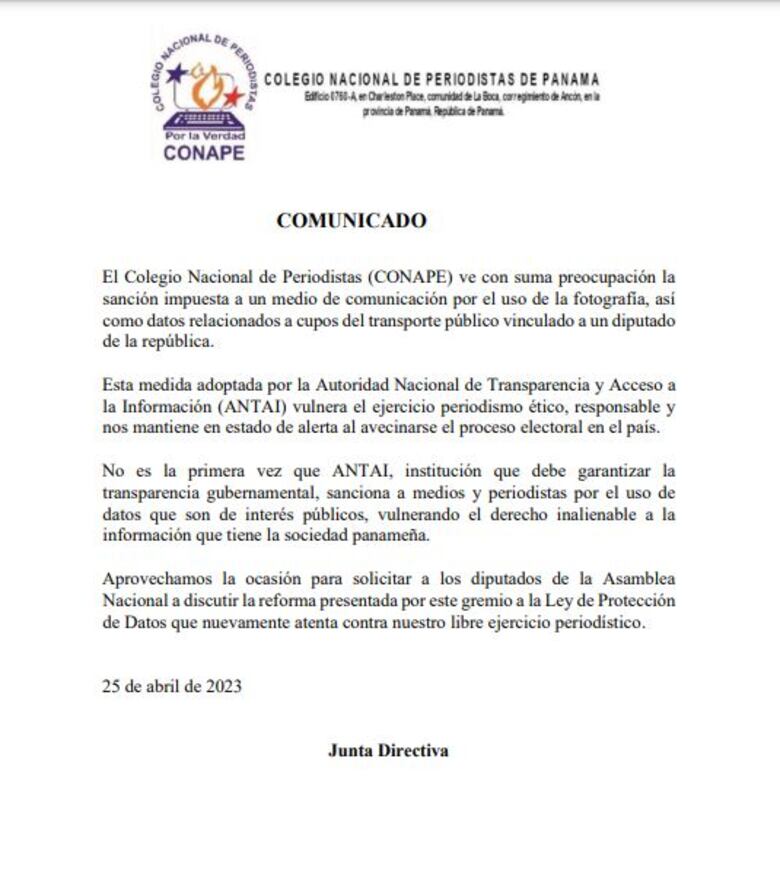 ‘Un grave precedente’, un ‘absurdo’, ‘aberrante’... las reacciones por la multa de Antai a La Prensa por la foto de Benicio Robinson