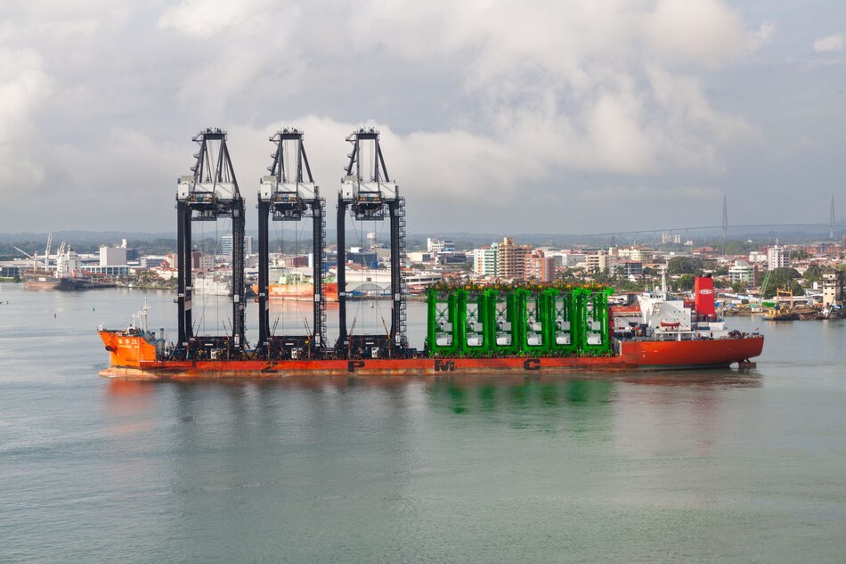 12 grúas híbridas se incorporan a los puertos locales; mientras se reporta alza en el movimiento de contenedores