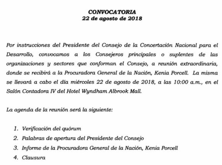 Kenia Porcell presentará informe ante la Concertación para el Desarrollo