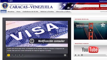 Embajada de EU en  Venezuela  suspende entrega de visas por falta de personal
