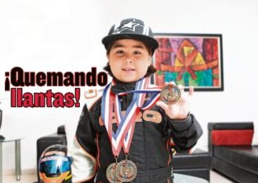 ¡Quemando llantas!