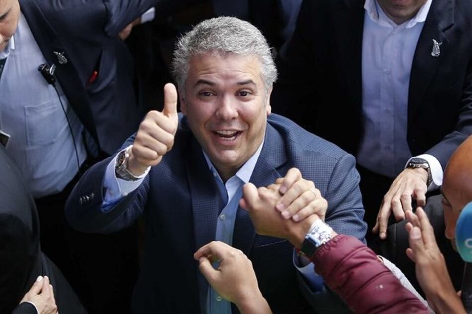 Iván Duque nuevo presidente electo de Colombia