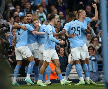 El Manchester City golea al Arsenal y se encamina a conquistar la liga inglesa