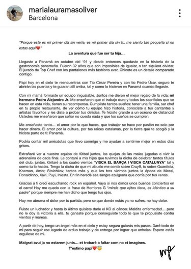 Fallece el chef Pedro Masoliver