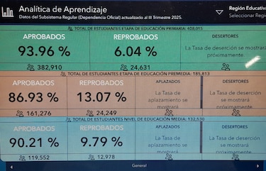 Unos 663 mil estudiantes aprobaron el año escolar 2025, según cifras del Meduca