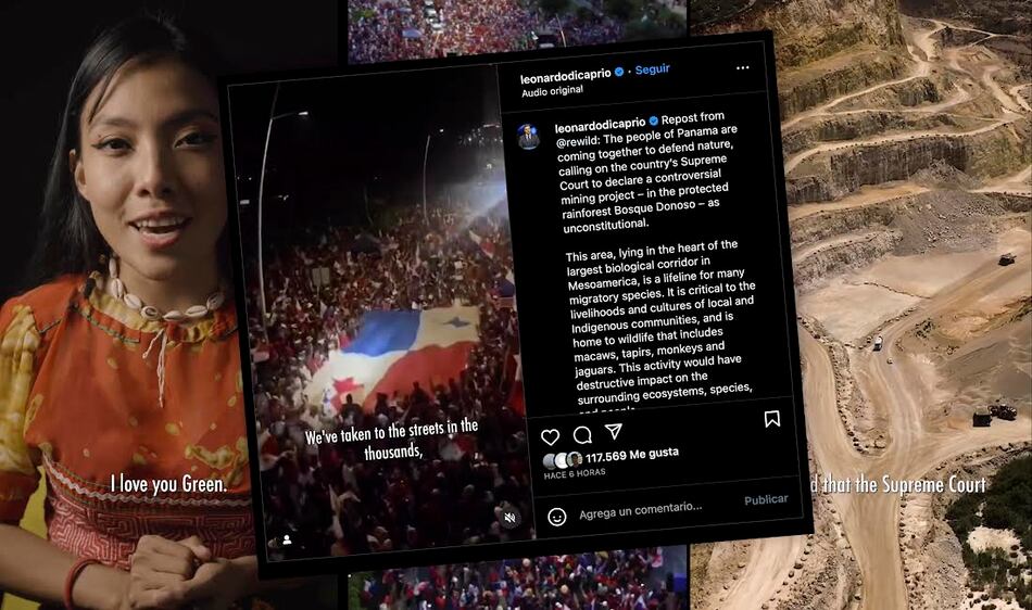 Así reaccionó Leonardo DiCaprio en torno a las protestas contra la minería en Panamá
