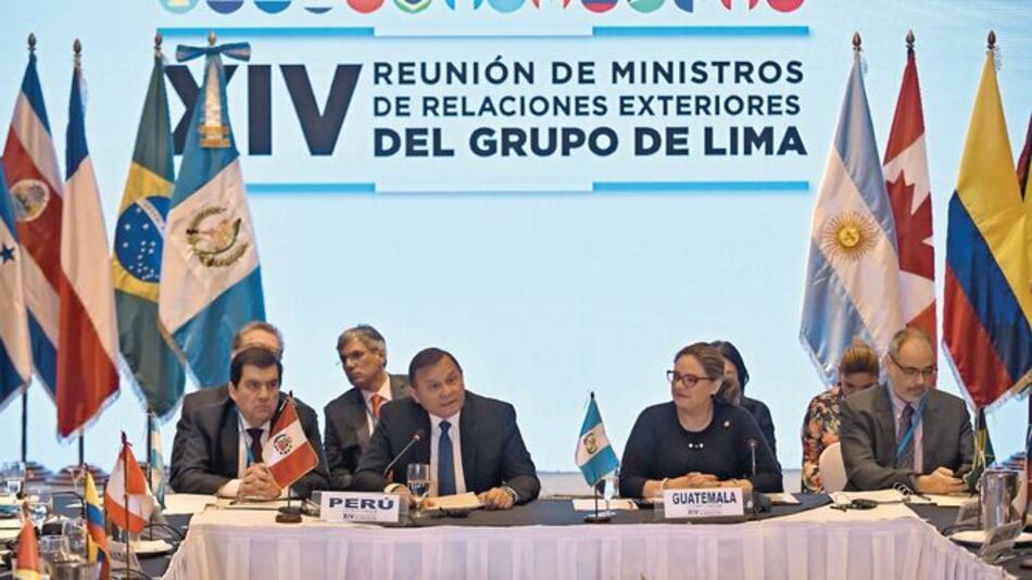 Grupo de Lima pide a Rusia y a China retirar apoyo a Maduro