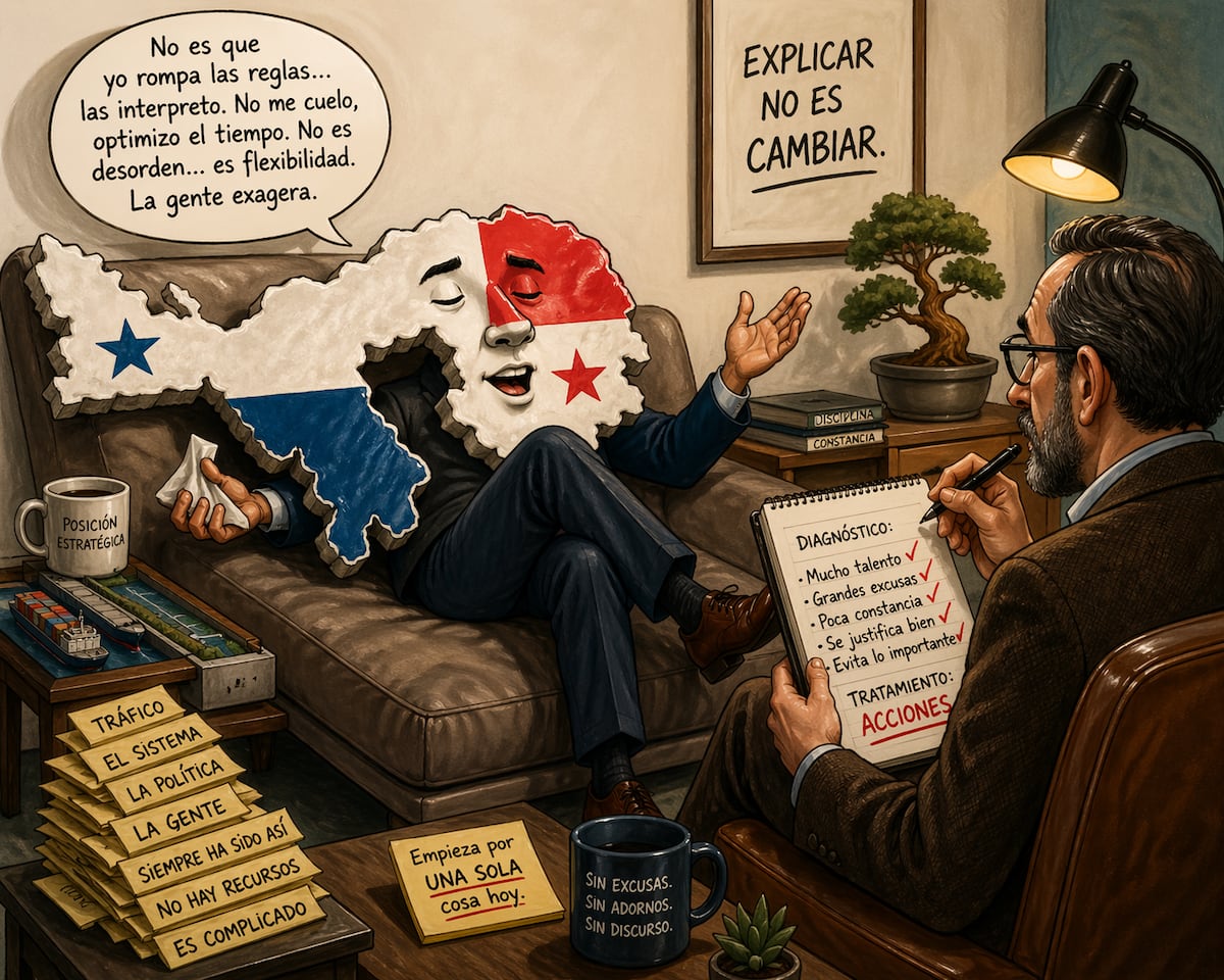 Panamá fue a terapia para dejar de justificarse