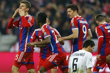 Bayern Múnich guardó los goles para la vuelta y arrolla al Shakhtar