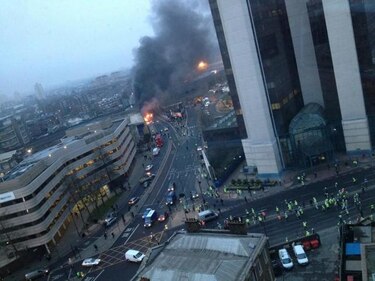 Accidente de helicóptero en Londres deja dos muertos