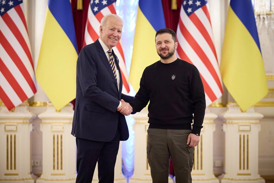 Biden anuncia en Kiev una ayuda adicional a Ucrania por 500 millones de dólares