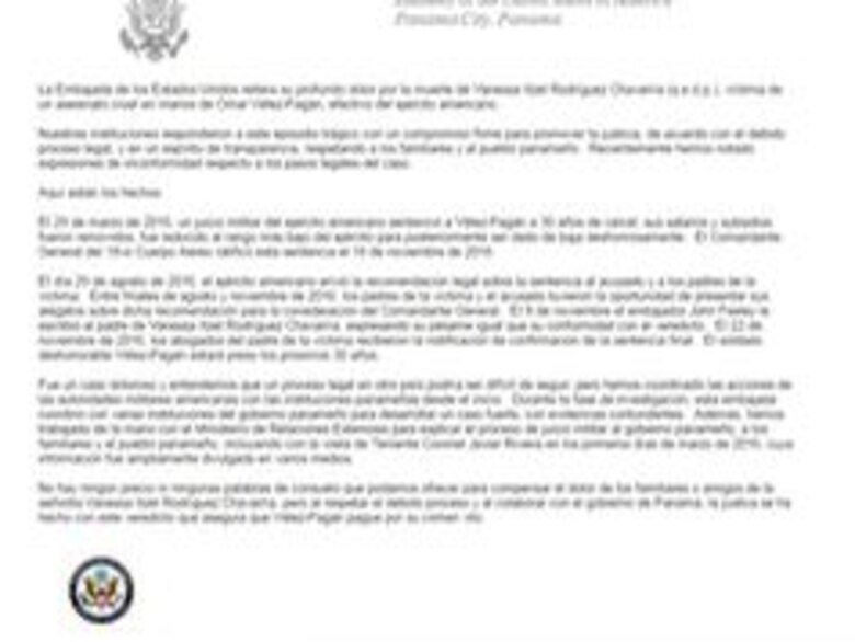 Padres de Vanessa Rodríguez son notificados de ratificación de condena al sargento Vélez Pagan