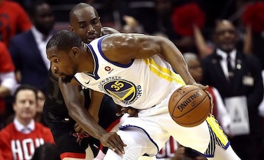 Durant comanda triunfo de Warriors a Rockets con 37 puntos