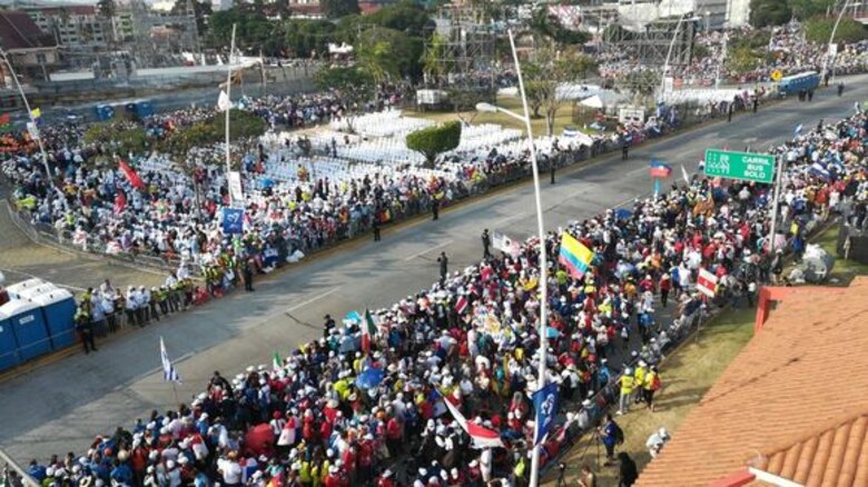 Papa Francisco inaugura ceremonia de acogida de la Jornada Mundial de la Juventud