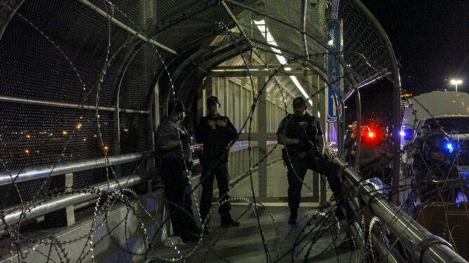 Estados Unidos cierra puente fronterizo del norte de México