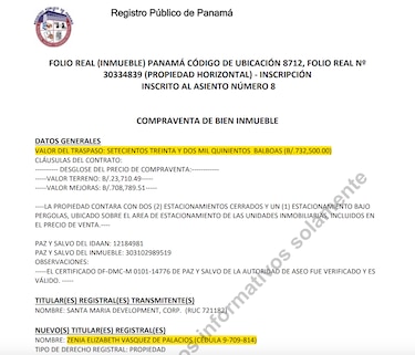 De la Contraloría a Santa María: cómo Zenia Vásquez adquirió una propiedad de $732,500