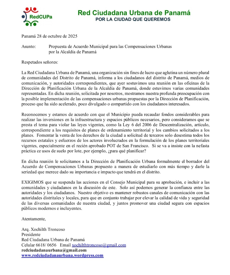 Compensaciones urbanas provocan rechazo por falta de transparencia