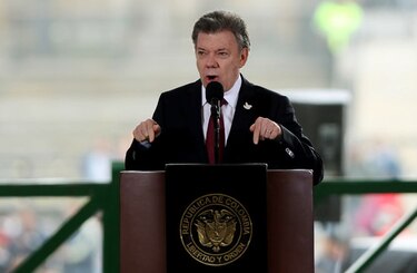 Presidente Juan Manuel Santos analiza proceso de paz