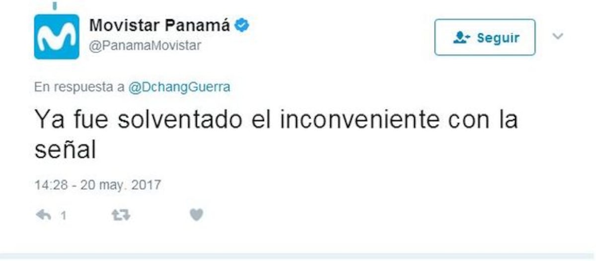 Movistar Panamá restablece su servicio en la ciudad capital