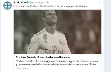 Cristiano hace millonaria oferta para cerrar acuerdo con el fisco