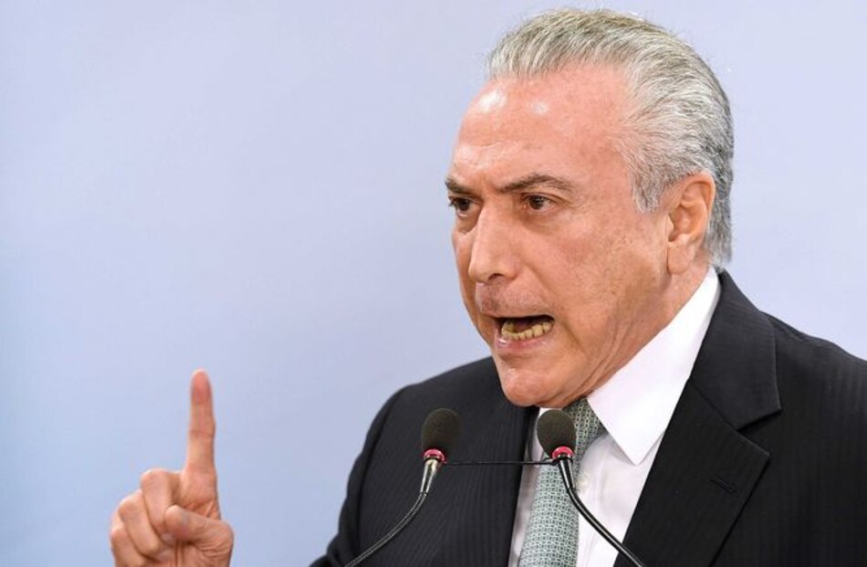Fiscalía de Brasil acusa a Michel Temer de intentar bloquear investigación Lava Jato