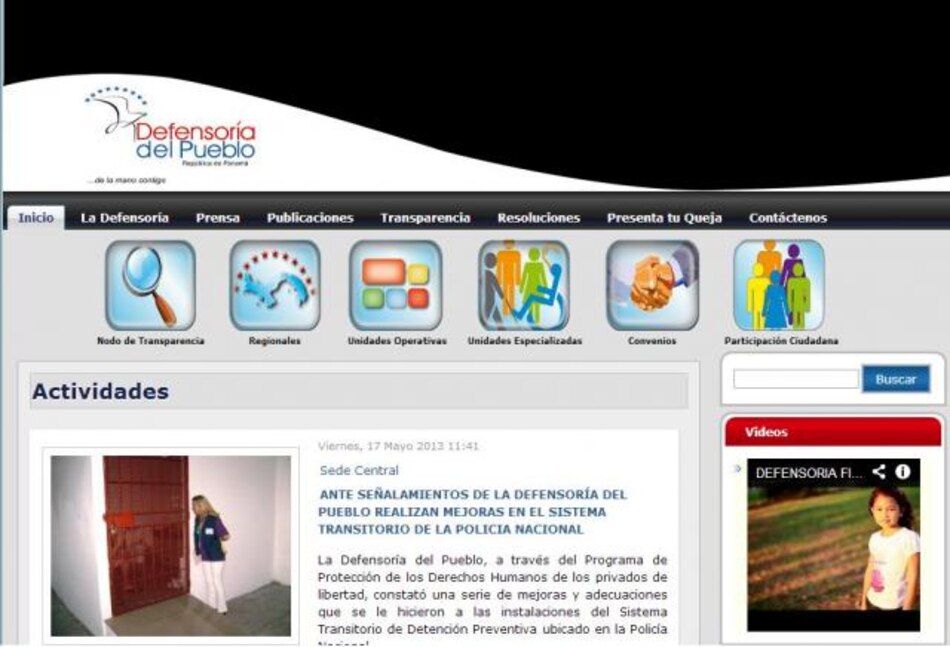 Cuestionan alto costo para rediseñar el sitio web de la Defensoría del Pueblo