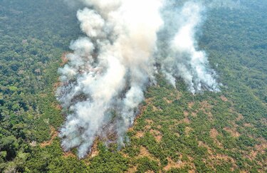 Incendios elevan emisiones de CO2 en Brasil