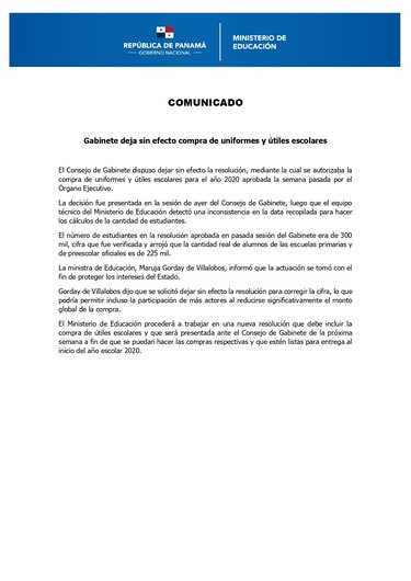 Frenan contratación de empresas que proveerán uniformes y útiles escolares