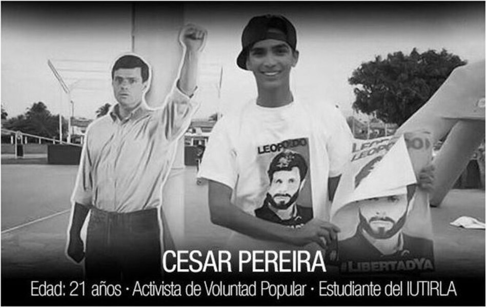 Asesinan a joven político en Venezuela durante manifestaciones