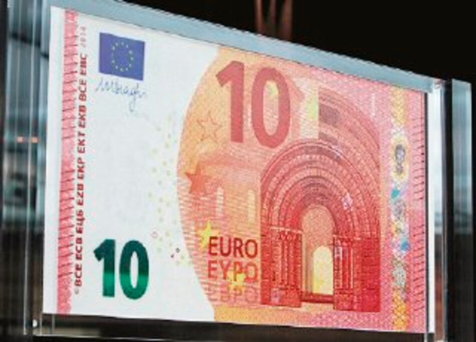 BCE lanzará nuevo billete de 10 euros