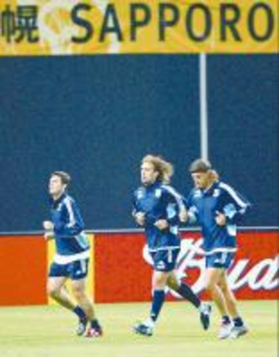 Batistuta y Crespo, juntos frente a Suecia