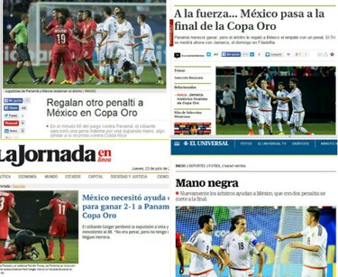 Prensa mexicana resalta la ayuda que recibió el Tri para eliminar a Panamá